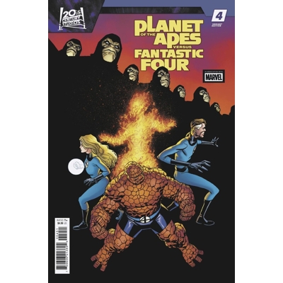 Planet of the Apes vs. Fantastic Four #4 Cvr E Mike Hawthorne Var