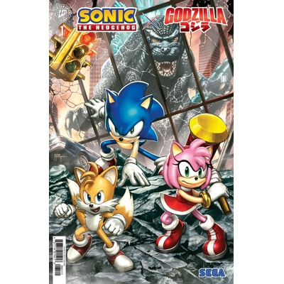 Sonic the Hedgehog X Godzilla #1 Cvr E Mico Suayan Var