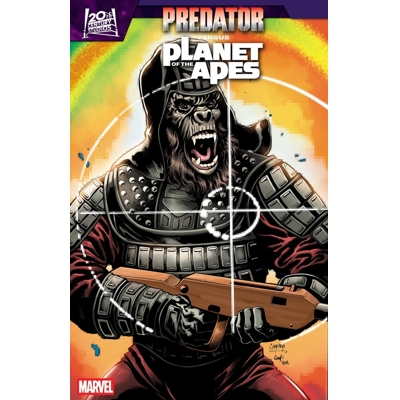 Predator vs. the Planet of the Apes #2 Cvr B Chris Campana Movie Poster Homage Var