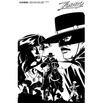 Zorro #3 Cvr D Jorge Fornes B&W Var