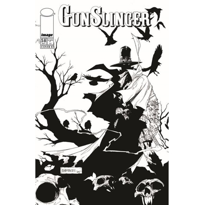 Gunslinger Spawn #58 Cvr B Carlo Barberi B&W Var