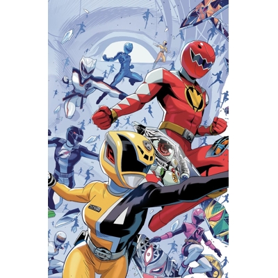 Power Rangers Unlimited #3 Cvr C Alessio Zonno Every Ranger Ever Card Stock Connecting Var