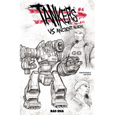 Tankers vs Ancient Aliens #4 (of 4) Cvr C Juan Jose Ryp Design Var