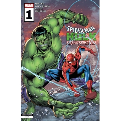 Spider-Man Hulk Fire Brimstone #1 2nd Ptg Cvr A Checchetto