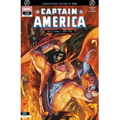 Captain America #13 2nd Ptg Davide Paratore Var [Arm]