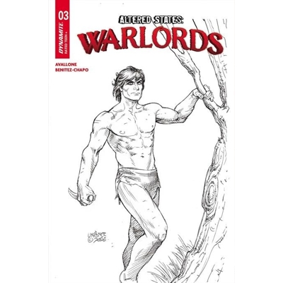 Altered States Warlords #3 Cvr J Linsner Line Art Var