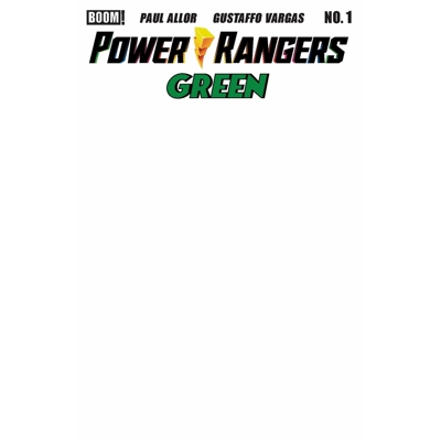 Power Rangers Green #1 Cvr D Blank Sketch Var