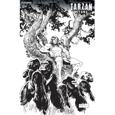 Tarzan Beyond #2 Cvr D Reilly Brown B&W Var