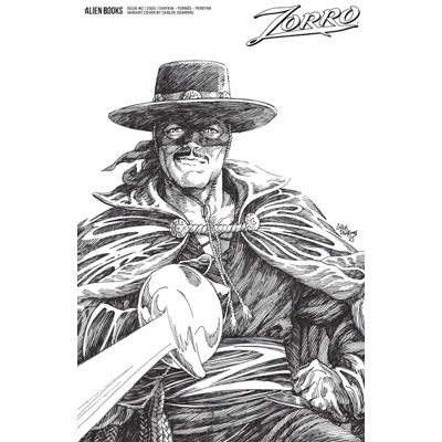 Zorro #2 Cvr D Carlos Dearmas B&W Var