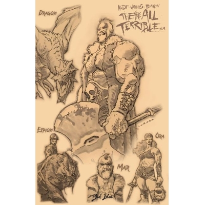 Theyre All Terrible #4 Cvr B Larosa Character Sketch Var