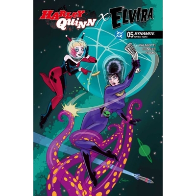 Harley Quinn X Elvira #5 Cvr A Amanda Conner Tentacles