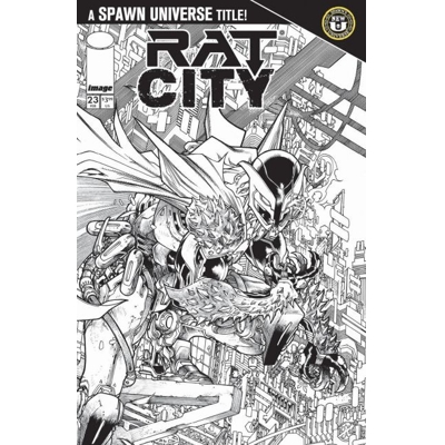 Spawn Rat City #23 Cvr B Harvey Tolibao B&W Var