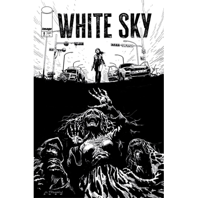 White Sky #8 Cvr B Marcelo Frusin B&W Var