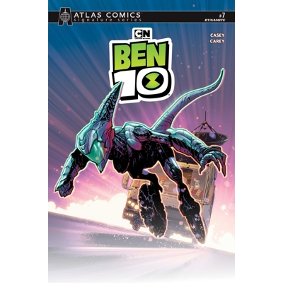 Ben 10 #7 Cvr H Robert Carey Atlas Edition Signed by Joe Casey