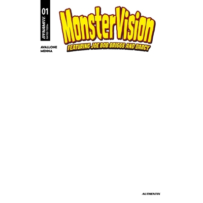 Monstervision Featuring Joe Bob Briggs and Darcy #1 Cvr E Blank Authentix