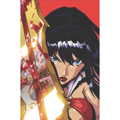 Pathfinder / Vampirella: Blade of Darkness #3 Cvr D Steven Cummings Metal Premium Cover