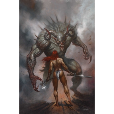 Red Sonja: She-Devil With a Sword #8 Cvr F Lucio Parrillo Metal Premium Cover