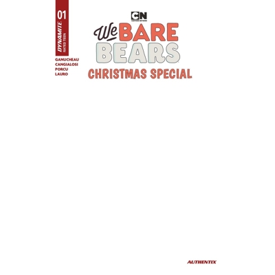 We Bare Bears Christmas Special #1 (One-Shot) Cvr E Blank Authentix