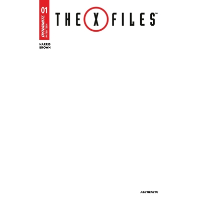 X-Files #1 Cvr F Blank Authentix