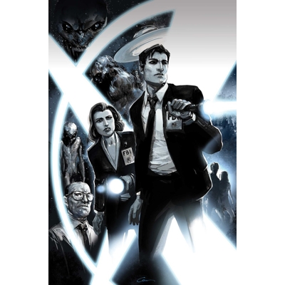 X-Files #1 Cvr J Clayton Crain Metal Premium Cover