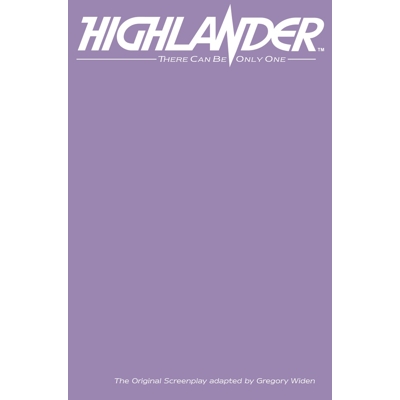 Highlander the Original Screenplay #1 (of 4) Cvr F Color Blank Sketch Var
