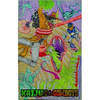 Kaijus and Cowboys #3 (of 12) Cvr C Heather Ewers Tapestry Var