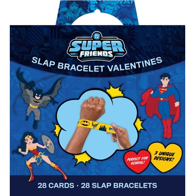 DC Super Friends Slap Bracelet Valentines