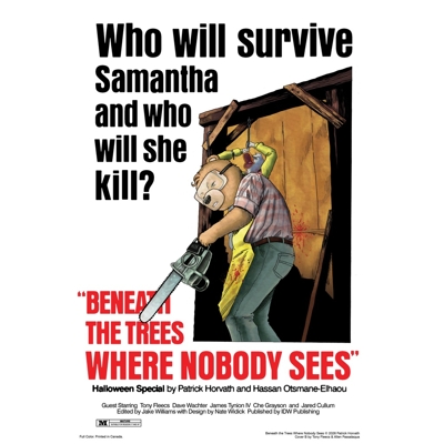 Beneath the Trees Where Nobody Sees Halloween Special Cvr B Tony Fleecs Movie Homage Var